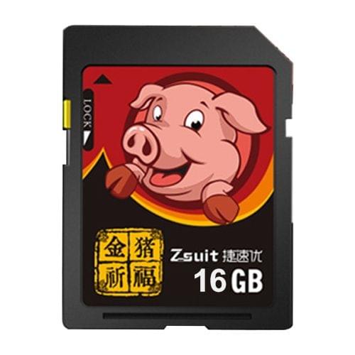 Zsuit 16GB Pig Blessing Pattern SD Memory Card for Driving Recorder / Camera and Other Support SD Card Devices Zsuit 16GB Pig Blessing Pattern SD Memory Card for Driving Recorder / Camera and Other Support SD Card Devices